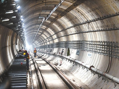 郑州地铁5号线竣工验收i隧道轮廓检测